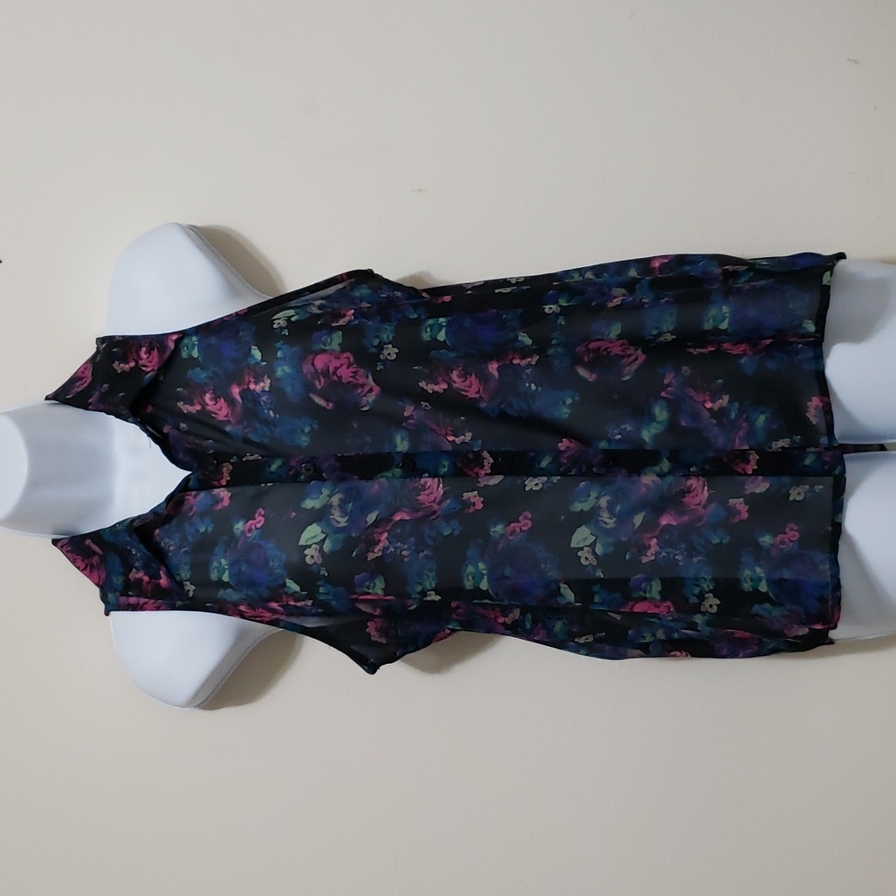 Decree Sheer Floral Top